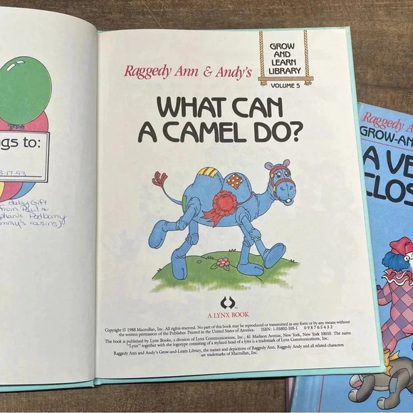 Raggedy Ann & Andy's Grow-and-Learn Library Books (5,6,7) x3 Hardcover 1988 - Picture 5 of 12